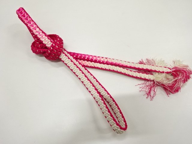JAPANESE KIMONO / HAND-TIED OBIJIME